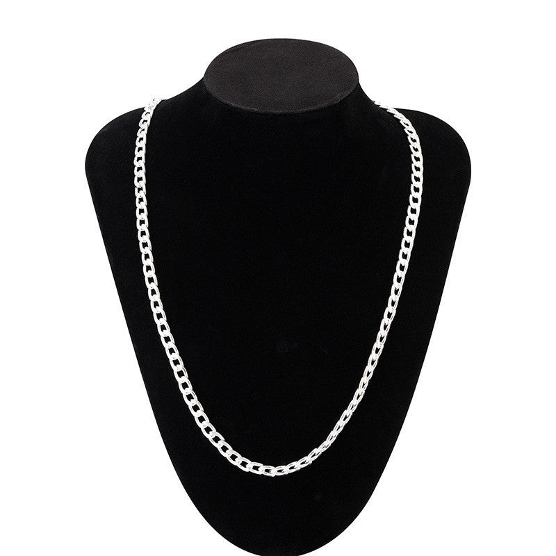 Wholesale Fashion Gold Plated 18K Gold Men's 6MM Sideways Necklaces